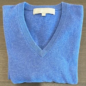 Neiman Marcus; Cashmere; sky blue; medium; no snags, pills, or holes; worn once